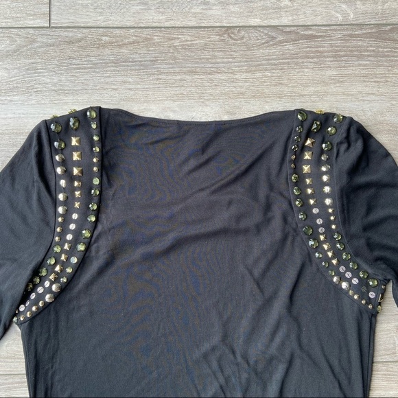 Bcbgmaxazria Beaded  Crowl Neck Dress - Picture 13 of 16